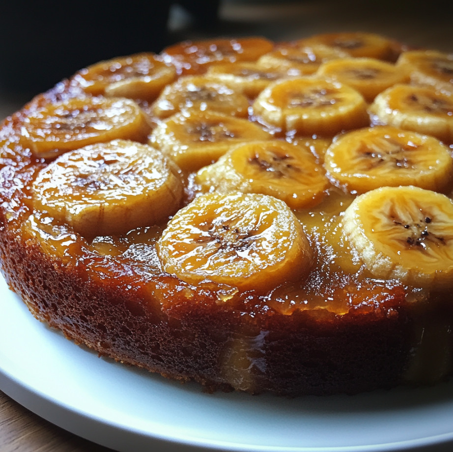 Upside-Down Banana Cake