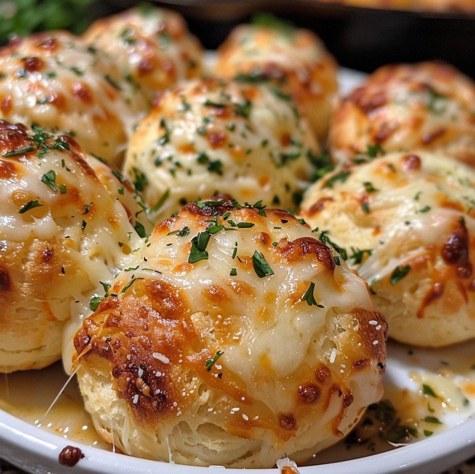 Pillsbury Biscuit Garlic Butter Cheese Bombs