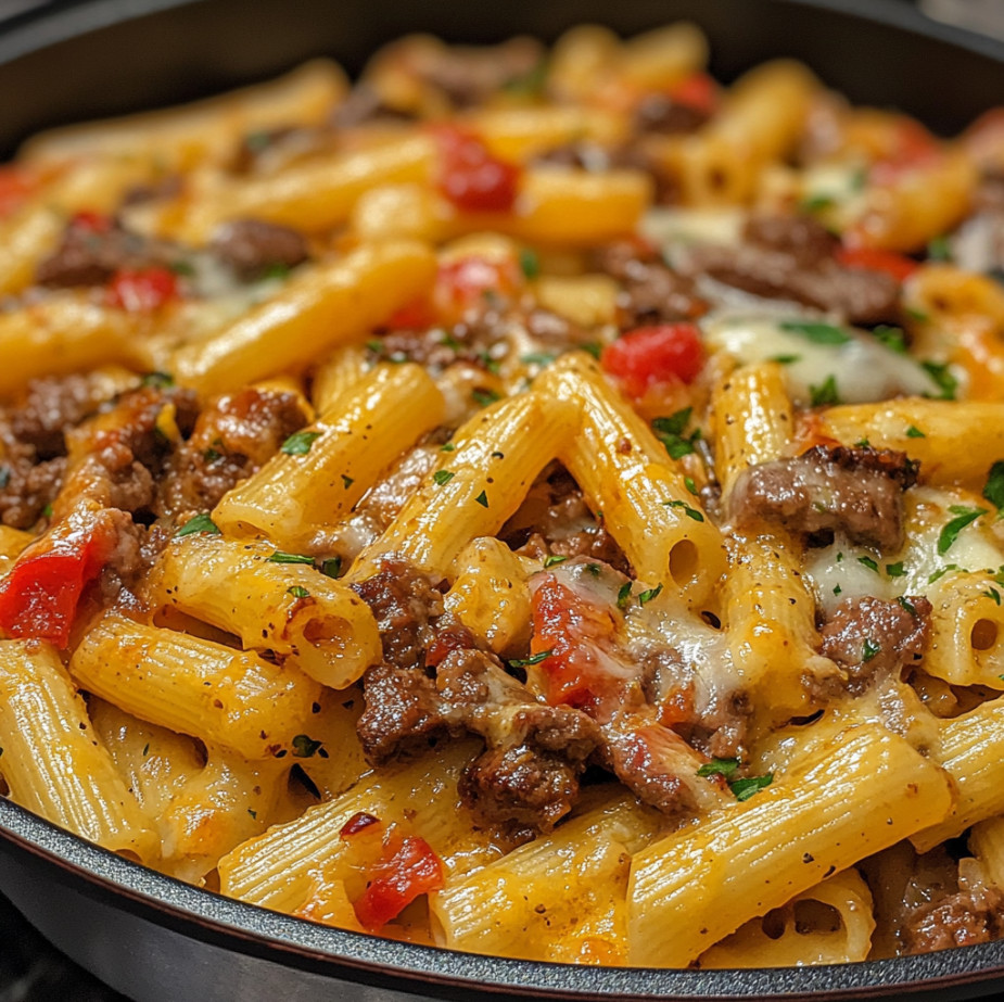 Philly Cheesesteak Pasta