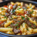 Philly Cheesesteak Pasta