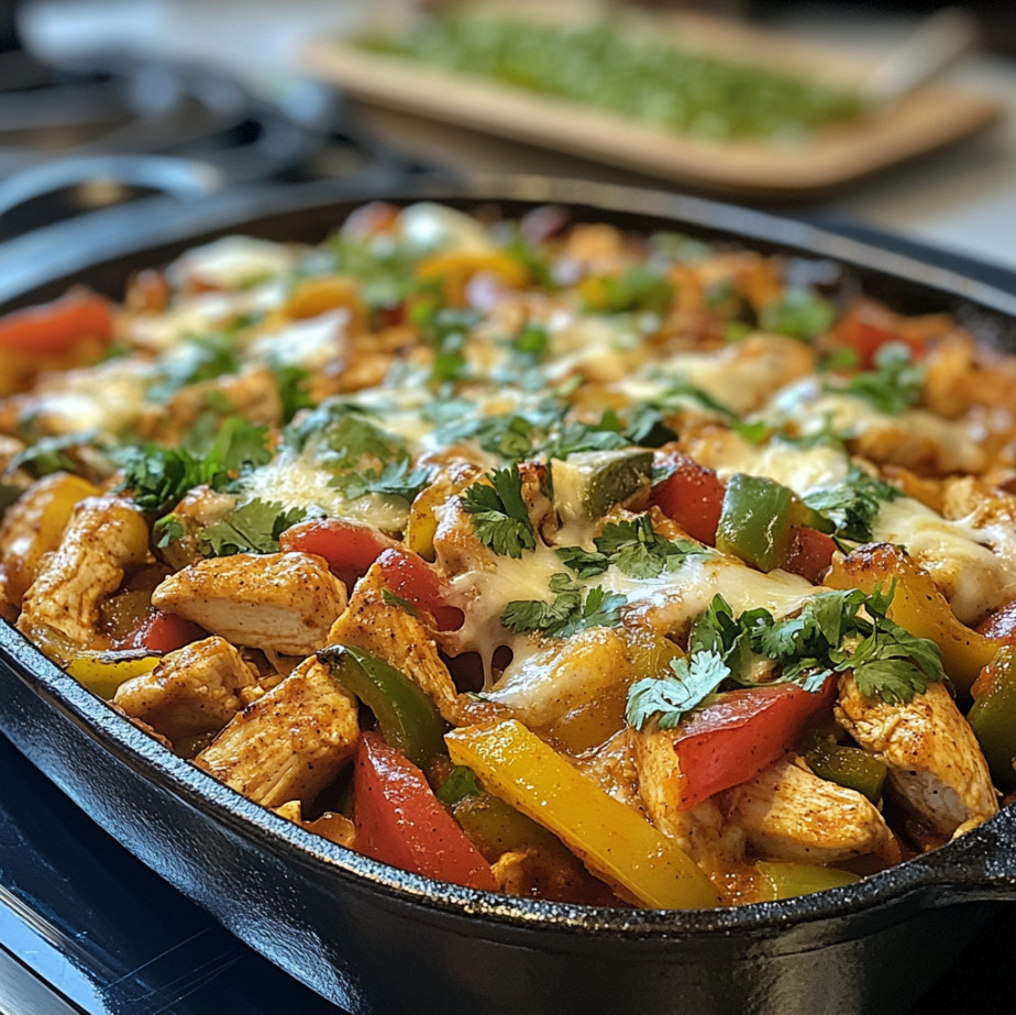 Fajita chicken casserole