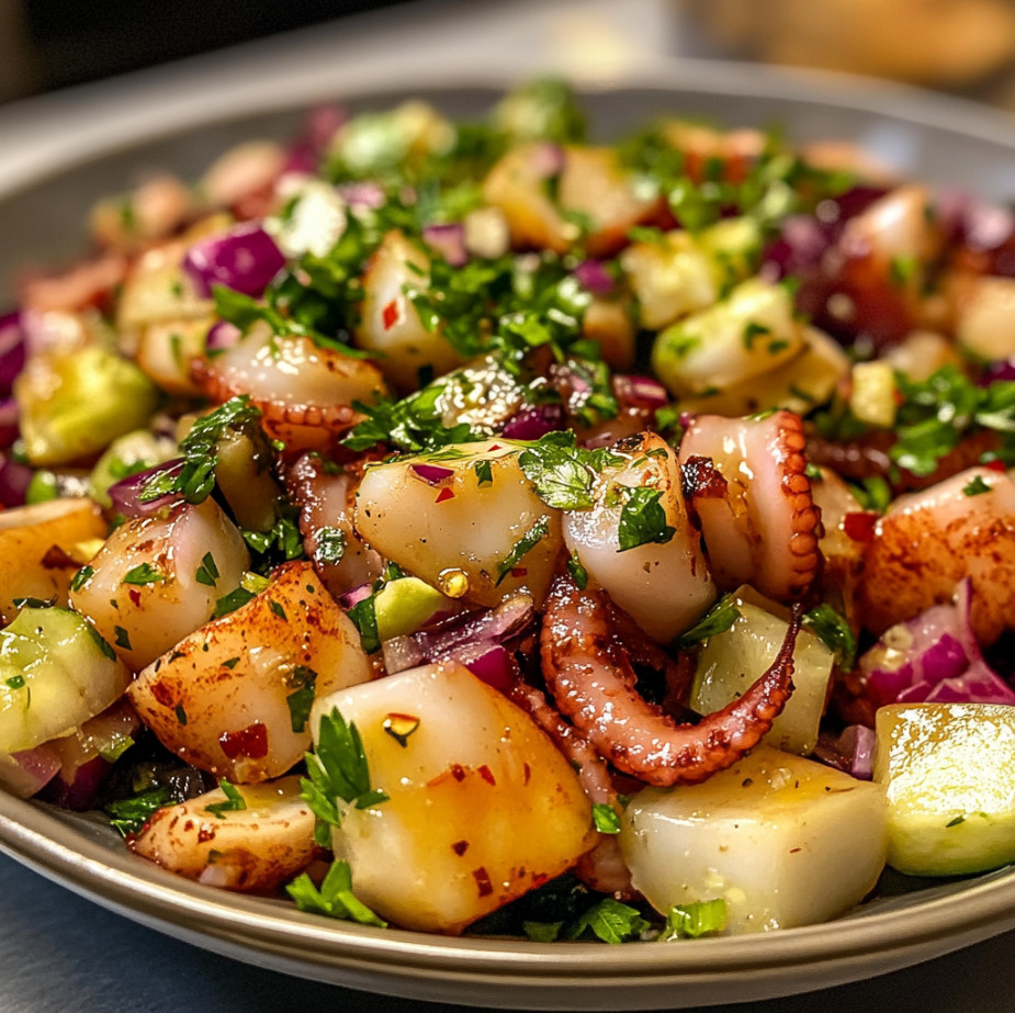 Octopus salad