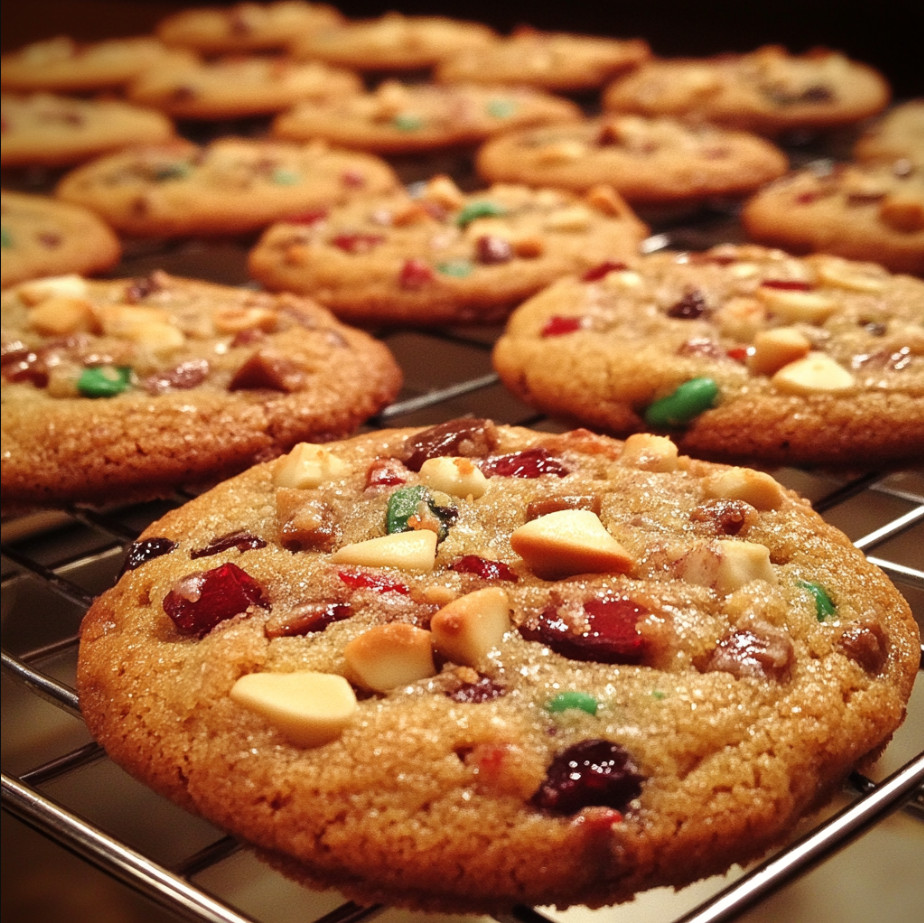 Decadent Chewy Fruitcake Cookies