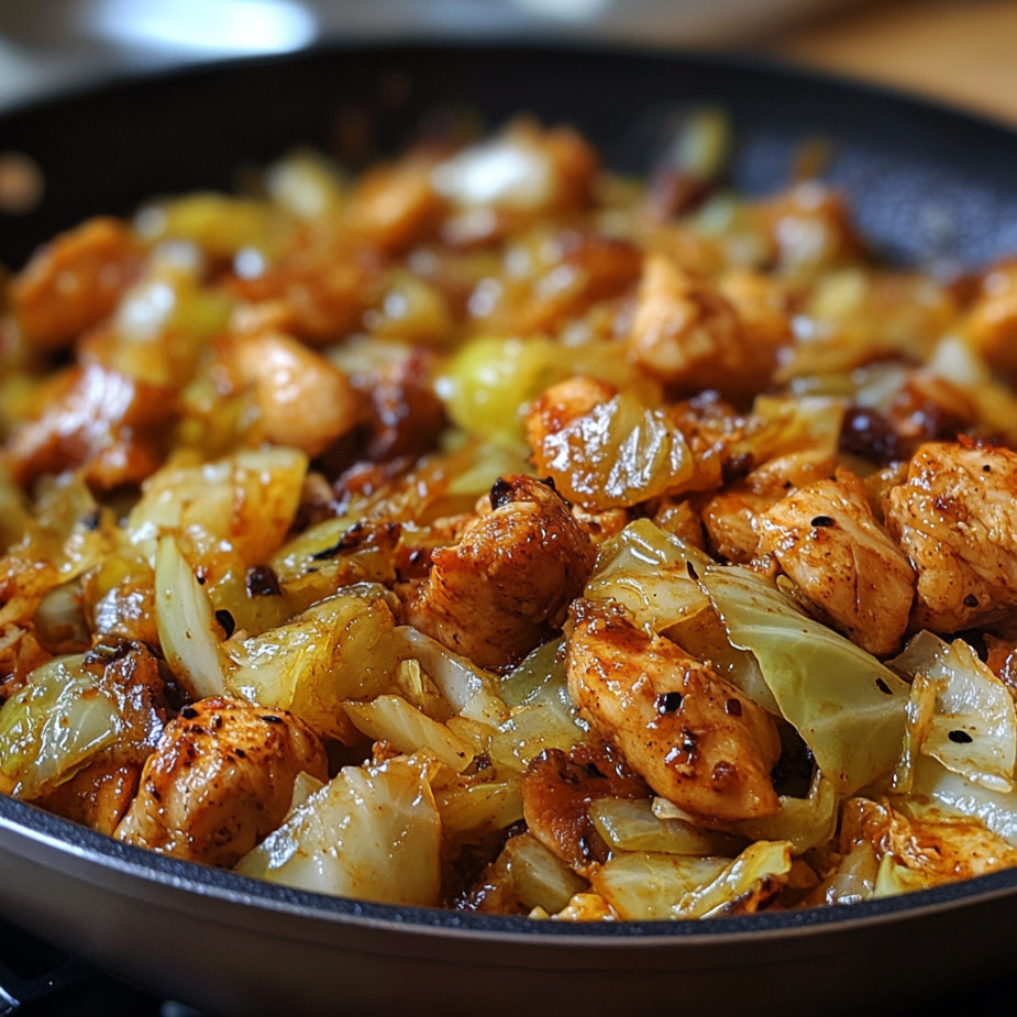 chicken and cabbage skillet