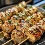 Garlic Parmesan Chicken Skewers